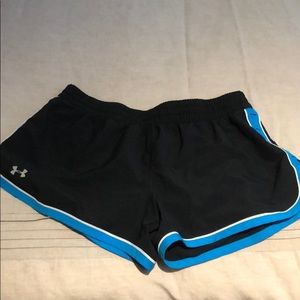 Under Armour black running shorts